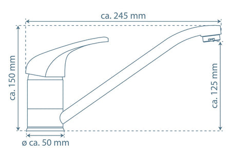 Schütte Athos Keukenkraan Chroom-10006793