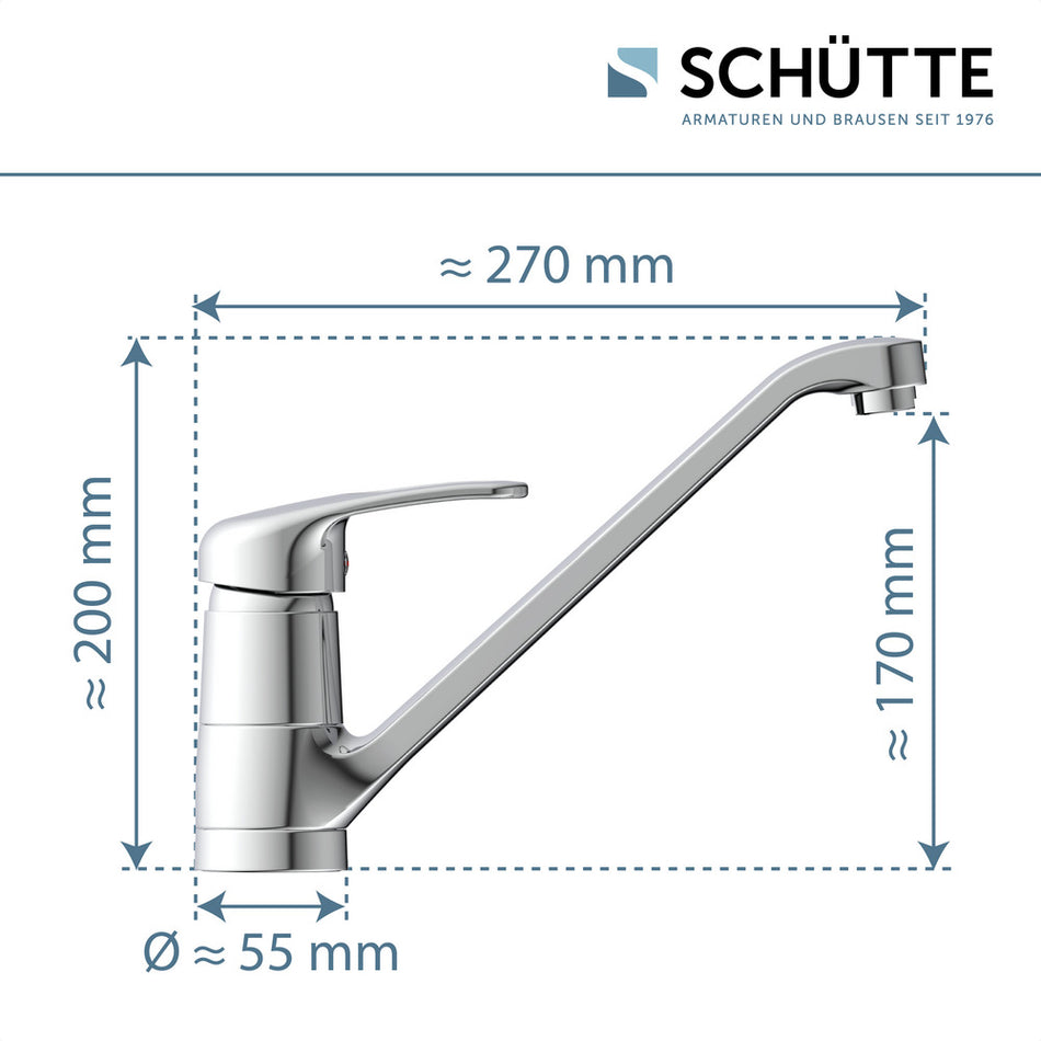 Schütte Grande Keukenkraan Chroom-10006794