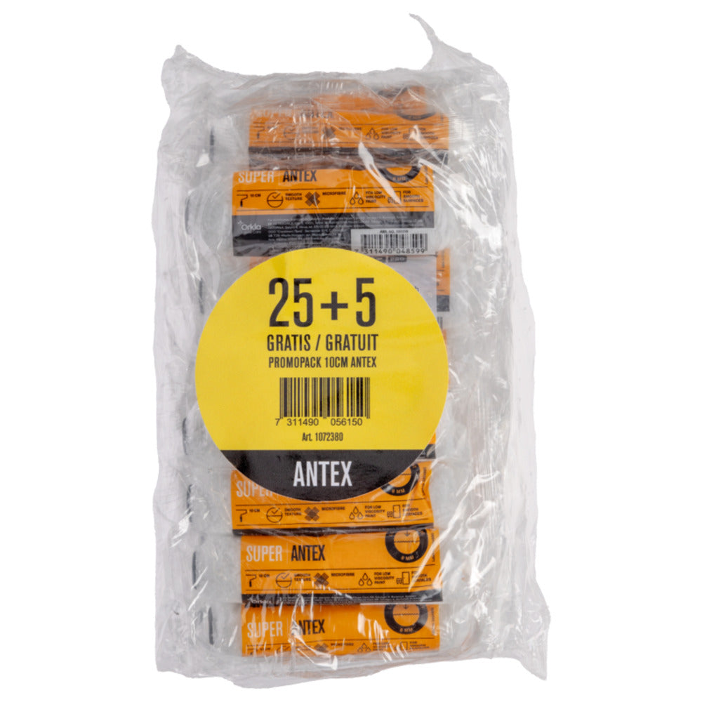 Anza Pro Microvezelroller Antex 10cm 25+5st. Promopack-10006896