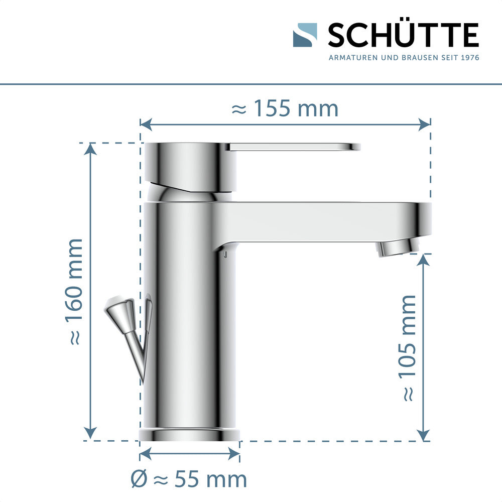 Schütte Wastafelkraan ELEPHANT Chroom-10007315