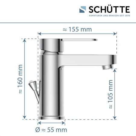 Schütte Wastafelkraan ELEPHANT Chroom-10007315