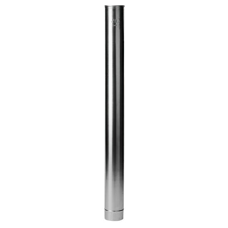 Burgerhout Pijp Rookgasafvoer Aluminium Ø130mm 1m-117698