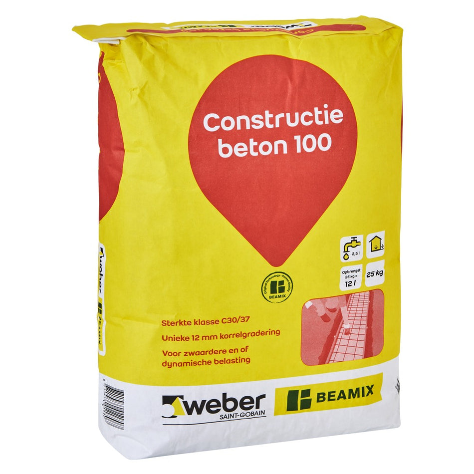 Weber Beamix Constructiebeton 100 C30/37 25kg-221077