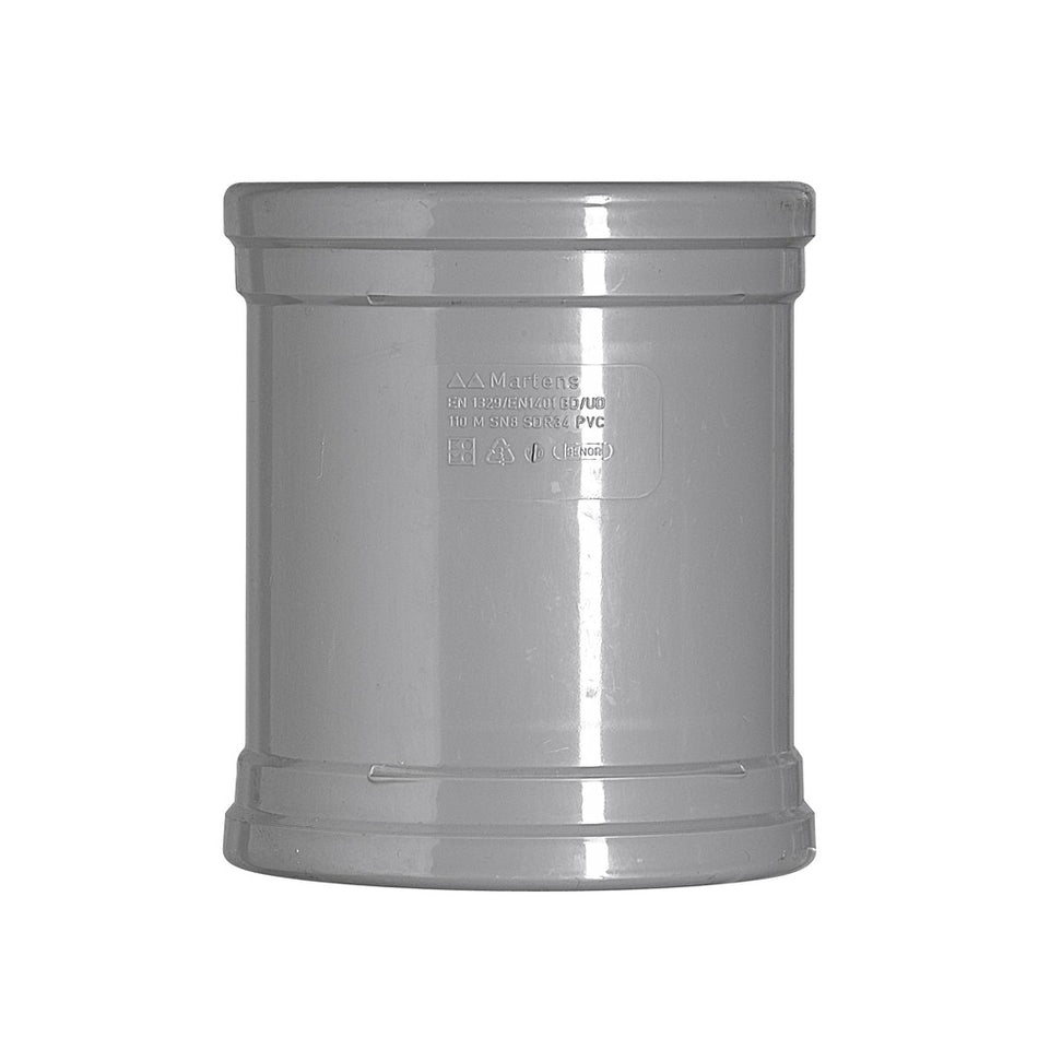 Overschuifmof PVC 2x manchetmof wanddikte 3,2 mm Ø 110 mm KOMO-keur-268622
