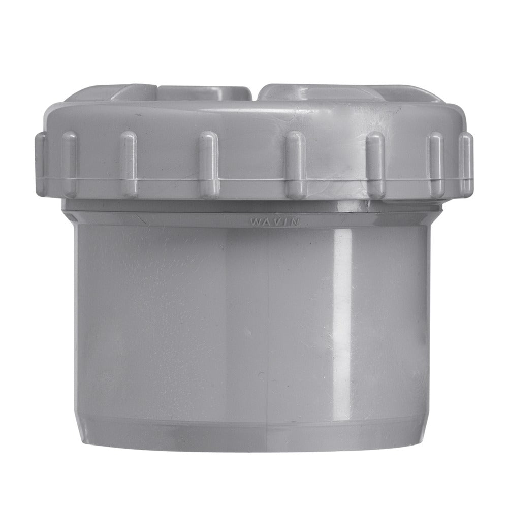 Eindstuk PVC wanddikte 3,2 mm Ø 110 mm met schroefdeksel KOMO-keur-268649