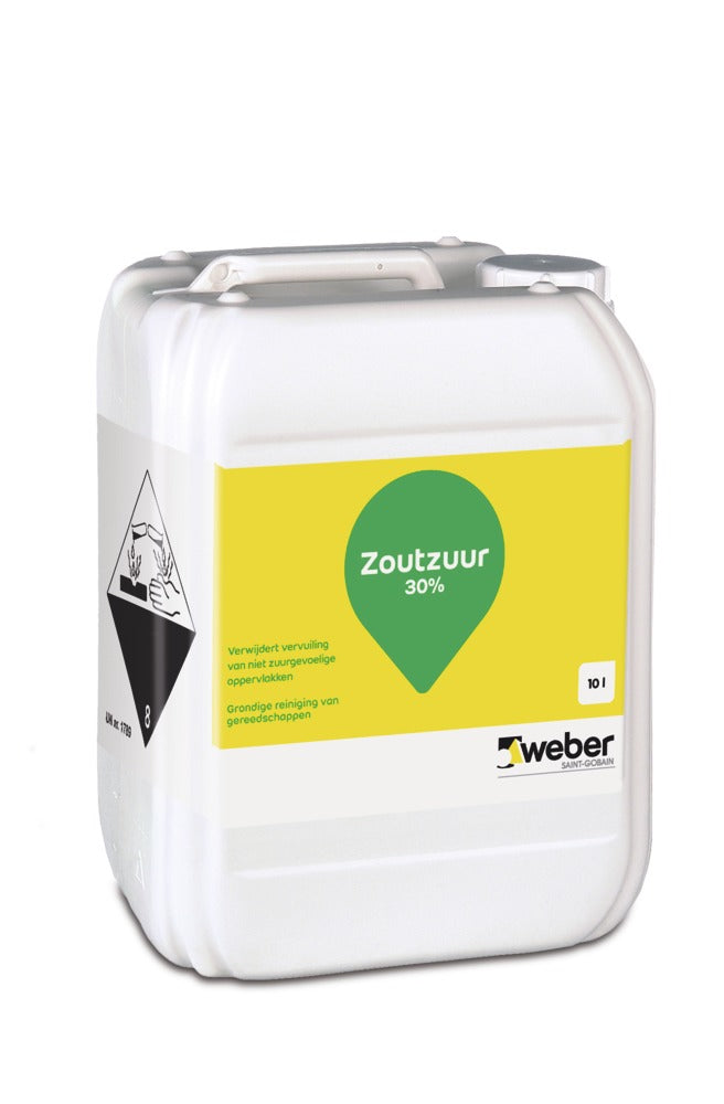Weber Zoutzuur 30% oplossing transparant 10 liter-285577