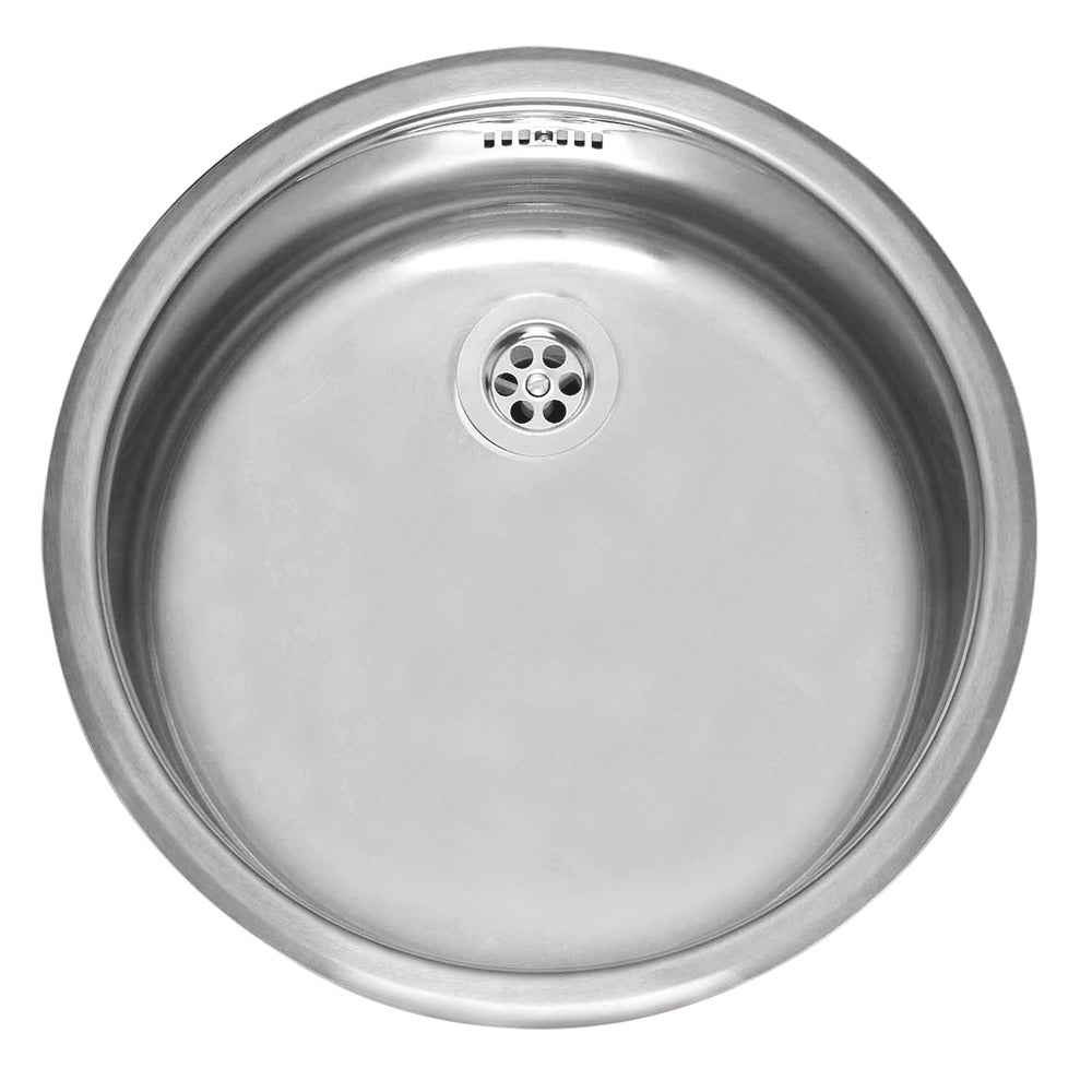 Reginox Spoelbak B280RLU02GDS RVS rond opbouw afvoer 50 cm-287012