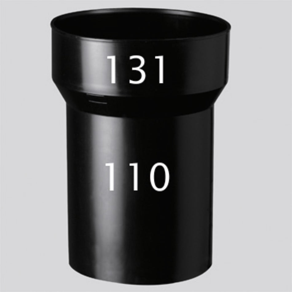Ubbink Multivent Verloopstuk Kunststof Zwart Ø110-131mm-302022