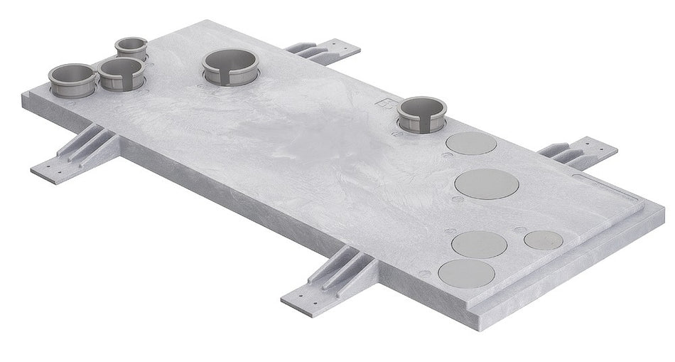 Meterkastvloerplaat kunststof 750x350 mm rechthoekig-323564