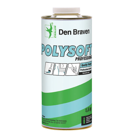 Zwaluw Polysoft Plamuur Wit 1,5kg-324454
