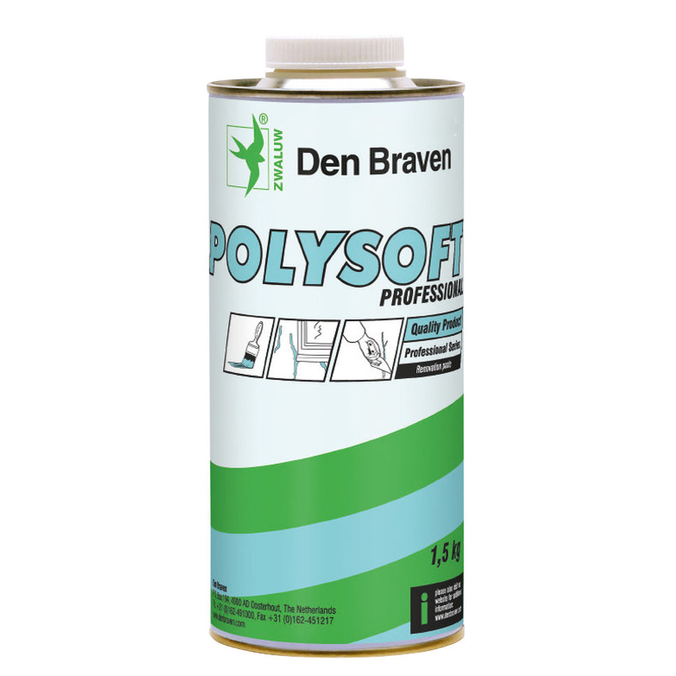 Zwaluw Polysoft Plamuur Wit 1,5kg-324454