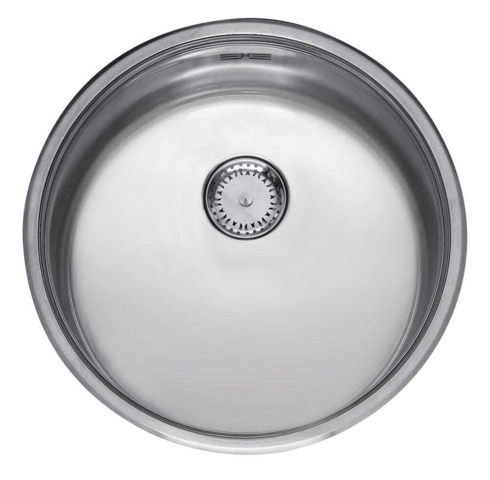 Reginox Spoelbak B2903RLU06GDS RVS rond opbouw afvoer 90cm-338360