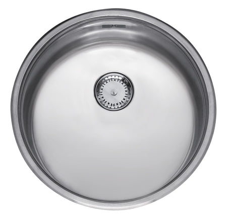 Reginox Spoelbak B2903RLU06GDS RVS rond opbouw afvoer 90cm-338360