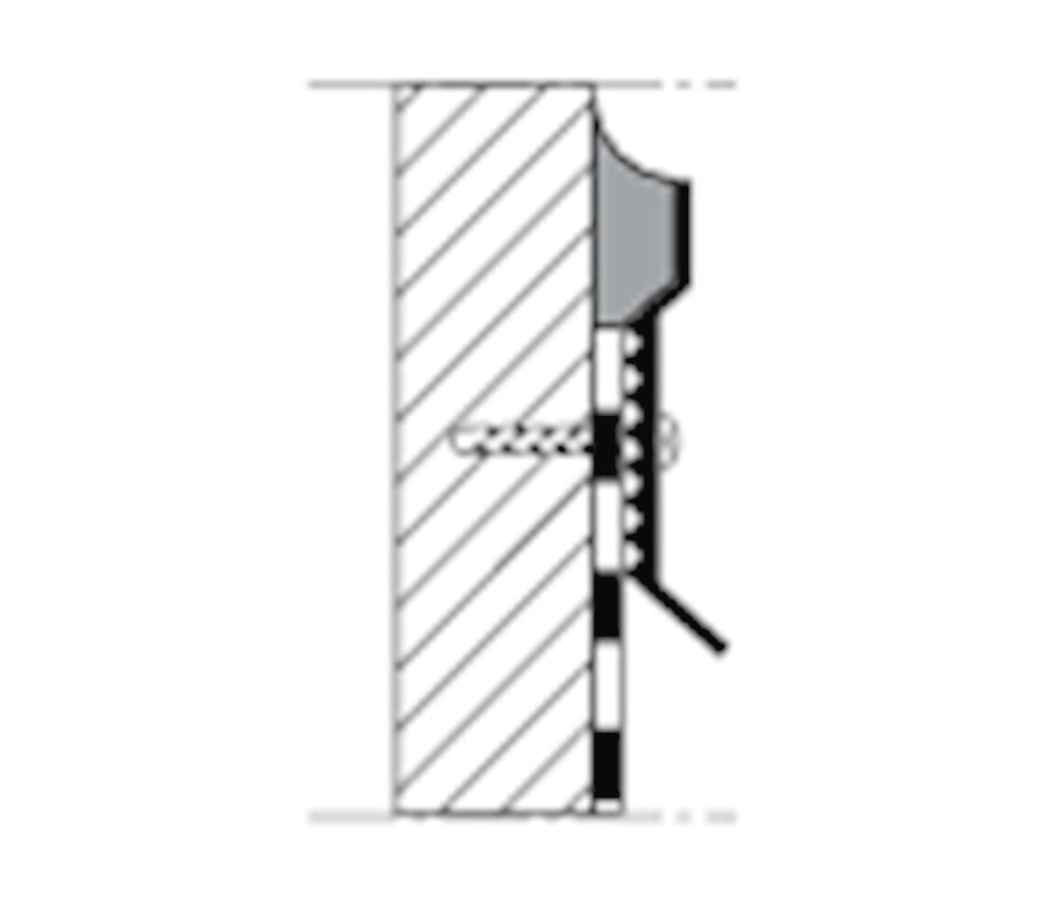 Wand- en Aansluitingsprofiel Aluminium 2,5m-338476