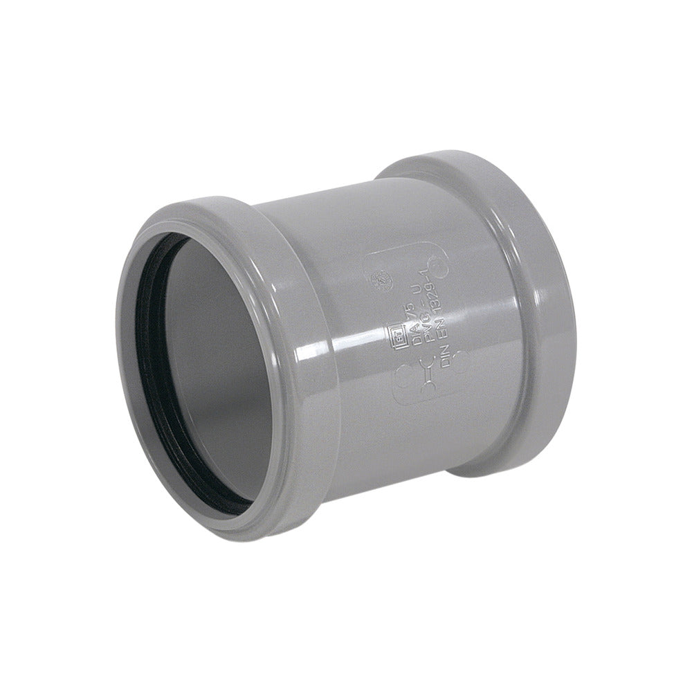 Overschuifmof PVC 2x manchetmof wanddikte 3,2 mm Ø 50 mm KOMO-keur-355000