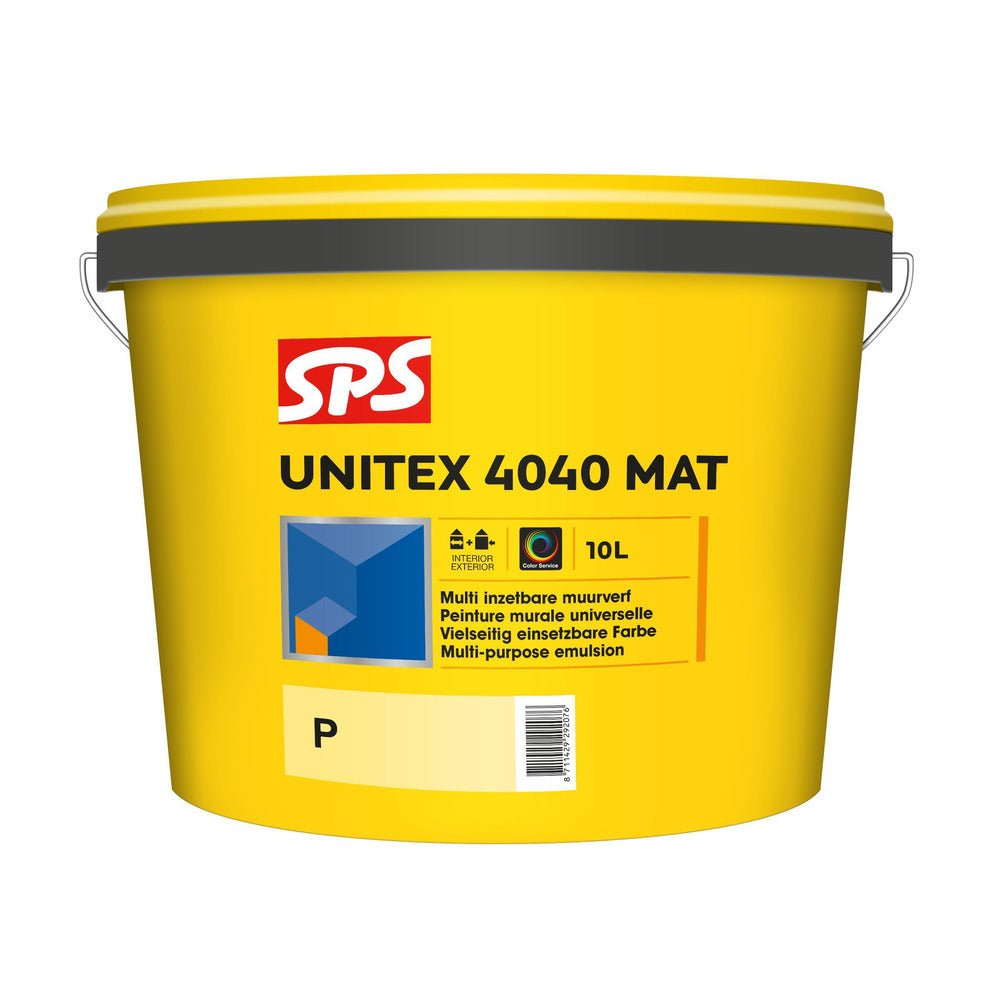 SPS Muurverf Unitex 4040 Mat Wit/Mengbasis P 10L-375245