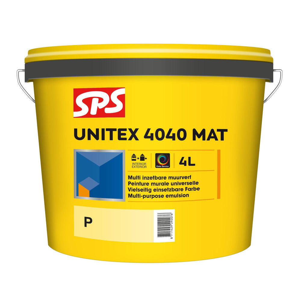 SPS Muurverf Unitex 4040 Mat Wit/Mengbasis P 4L-375253
