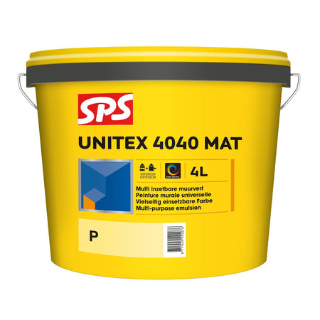 SPS Muurverf Unitex 4040 Mat Wit/Mengbasis P 4L-375253