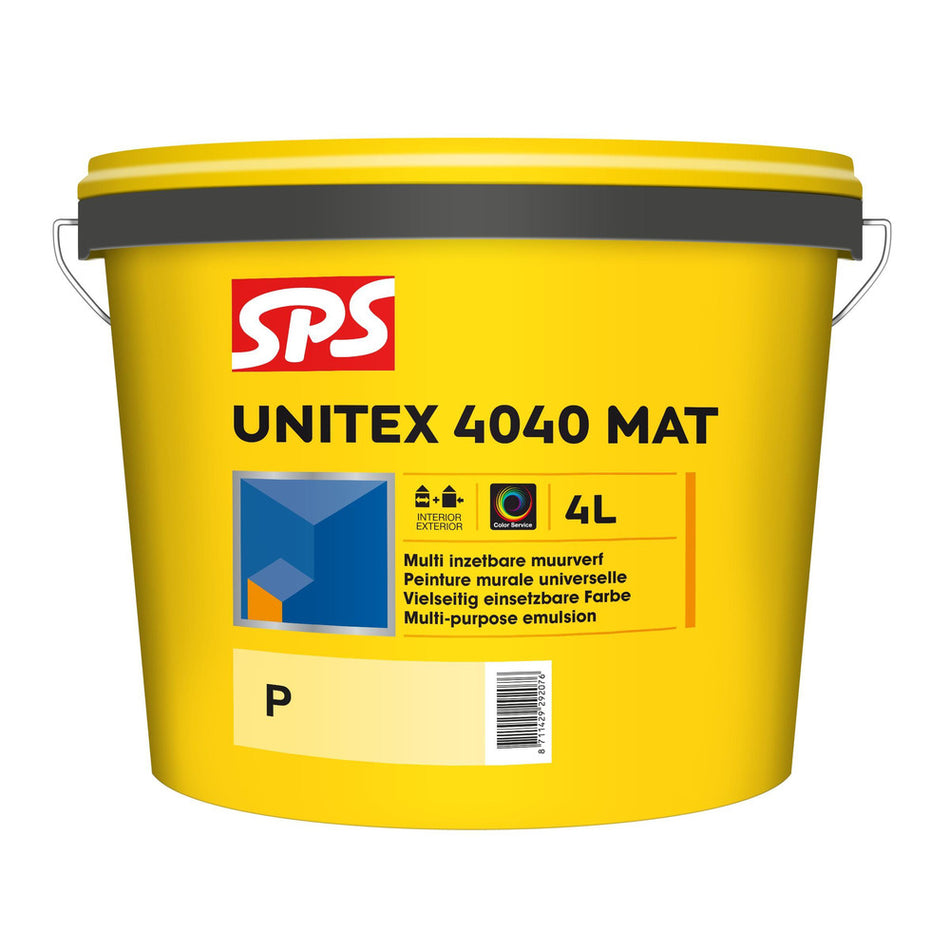 SPS Muurverf Unitex 4040 Mat Wit/Mengbasis P 4L-375253