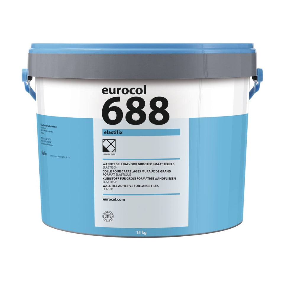 Eurocol 688 Elastifix Pastalijm Lichtgrijs Grootformaat Tegels 15kg-380632