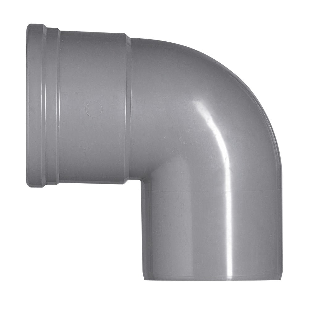 Bocht PVC manchet/spie Ø 110 mm 87° KOMO-keur-399775