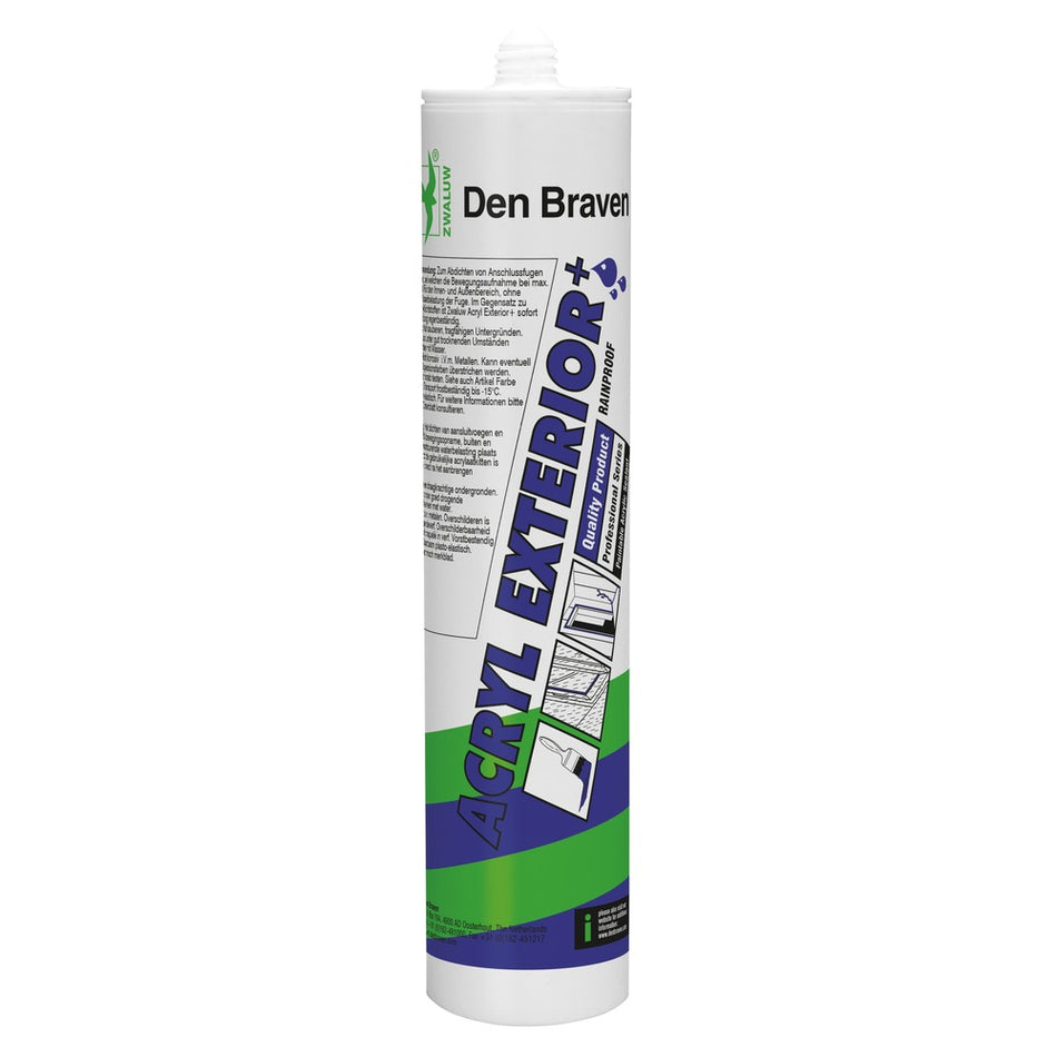 Zwaluw Acrylaatkit Acryl Exterior+ Wit 310ml-455807