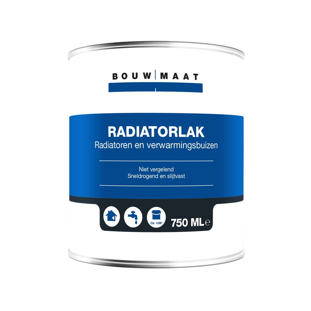 Bouwmaat Radiatorlak Acryl Wit B210  0,75L-461841