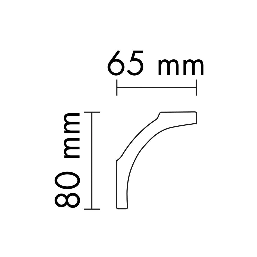 NMC Nomastyl Sierlijst B1 polystyreen 7,5x7 cm wit 200 cm-464562