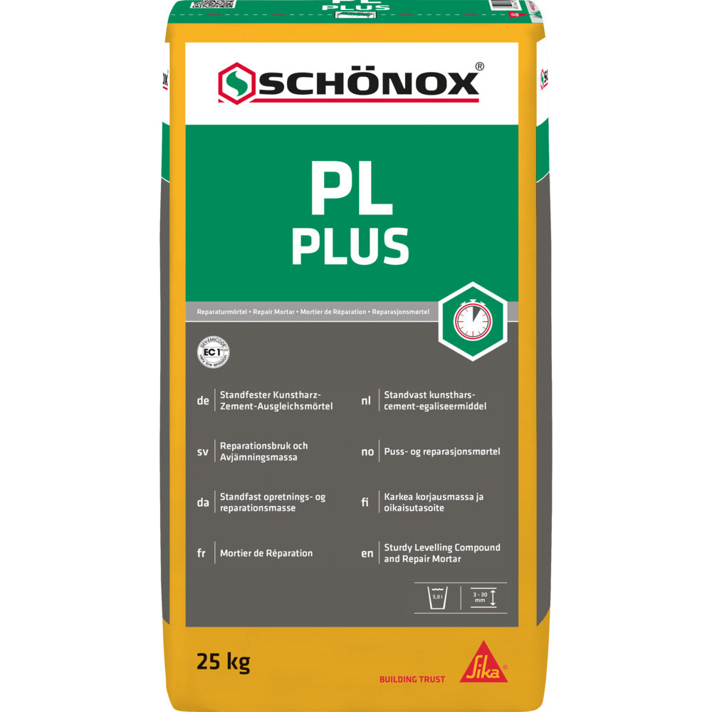 SCHÖNOX Reparatiemortel PL Plus Kunsthars Universeel Standvast 3-30mm 25kg-498921