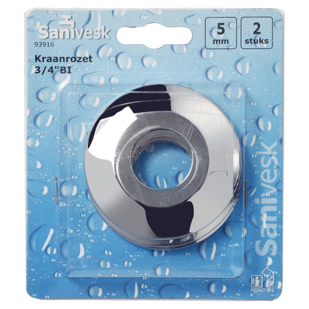 Kraanrozet messing verchroomd 3/4''x5 mm-507042