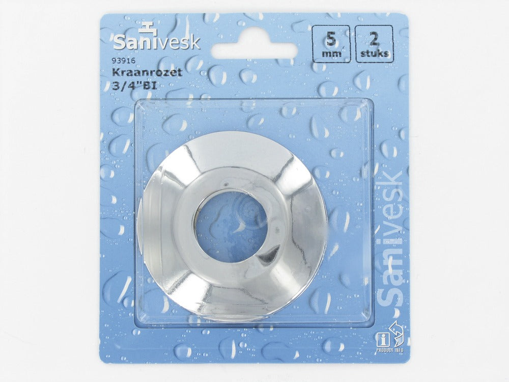 Kraanrozet messing verchroomd 3/4''x5 mm-507042