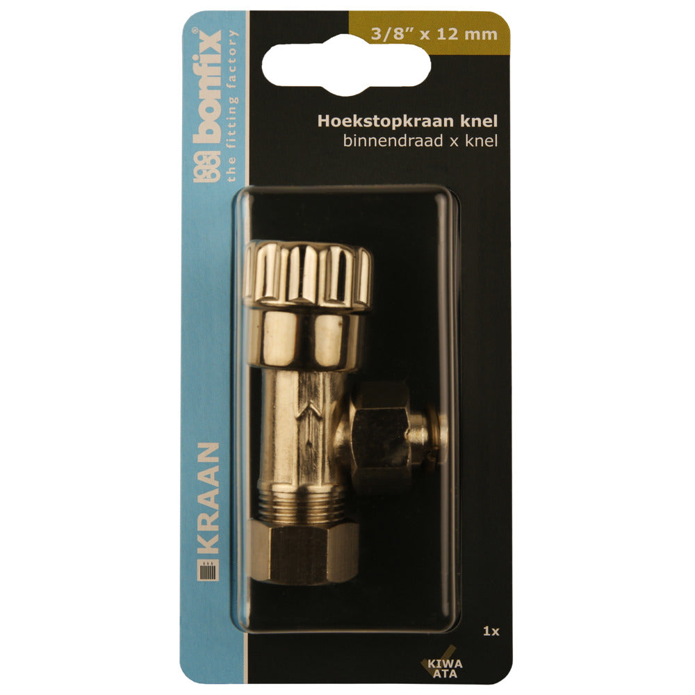 BONFIX Hoekstopkraan 3/8''x12 mm chroom knel-507743