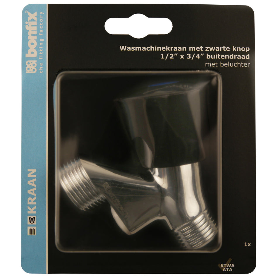 BONFIX Wasmachinekraan zwart met beluchter-508307