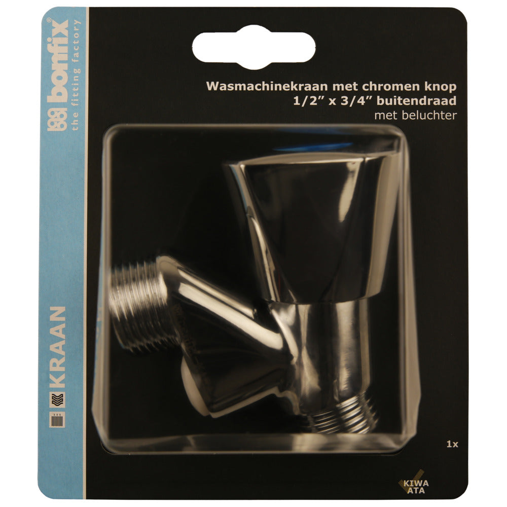 BONFIX Wasmachinekraan chroom met beluchter-508315