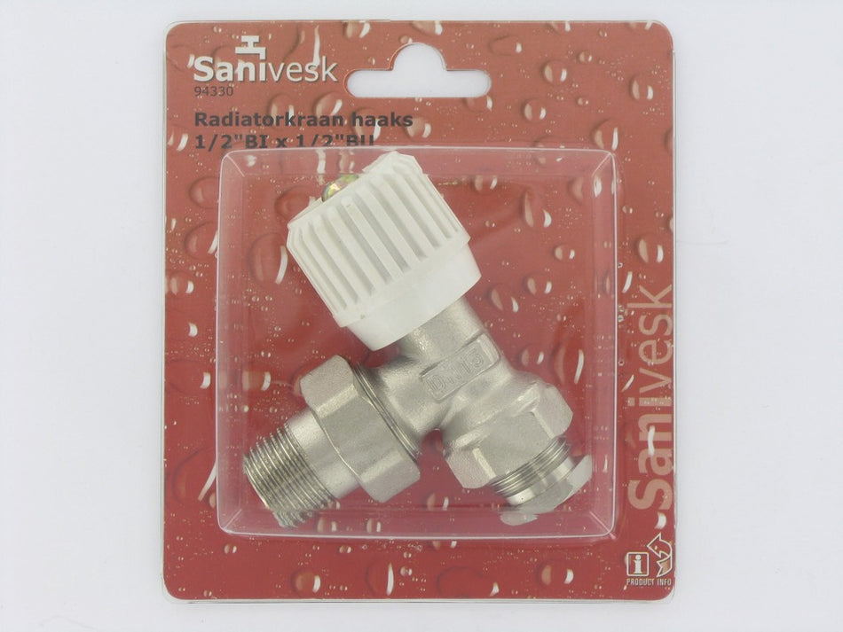 Radiatorkraan Haaks 1/2"-508374
