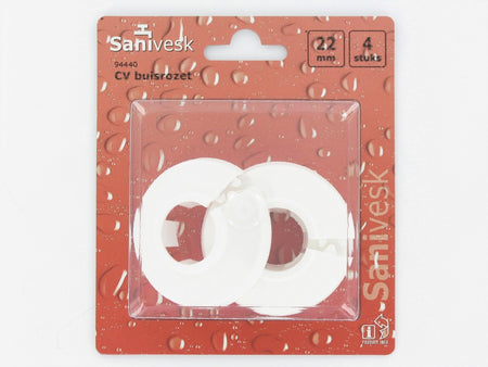 CV-Buisrozet Mat Wit 22mm 4st-508420