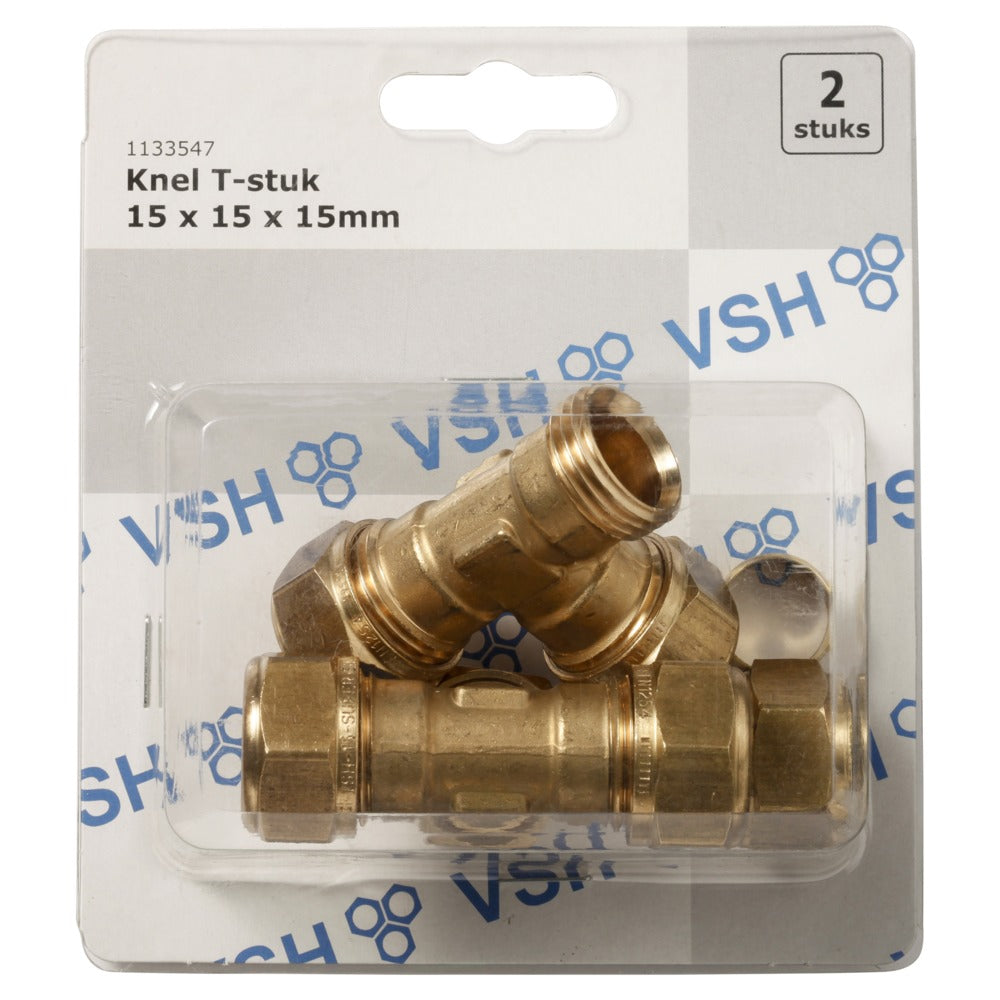 VSH Knel T-stuk 15x15x15 mm 2 stuk-508536
