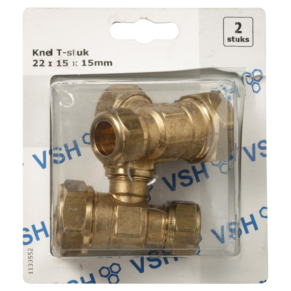 VSH Knel T-stuk 22x15x15 mm 2 stuk-508560