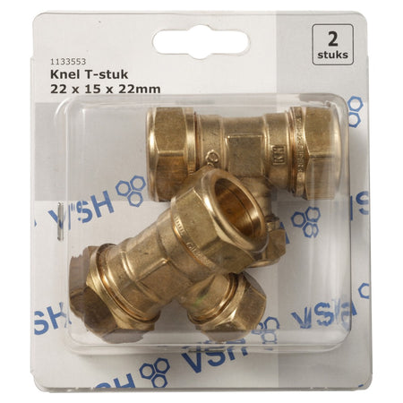 VSH Knel T-stuk 22x15x22 mm 2 stuk-508579