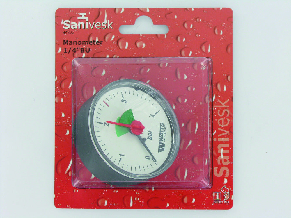 Manometer Buitendraad 1/4"-508765