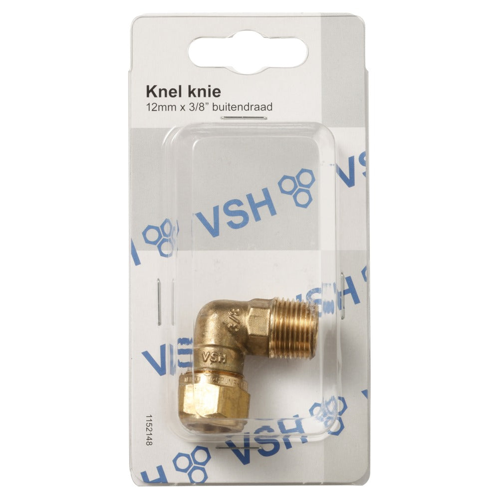 VSH Knie 12 mm x 3/8'' buitendraad-509329