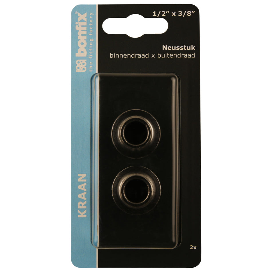 BONFIX Neusstuk 1/2'' binnendraad x 3/8'' buitendraad chroom-511078