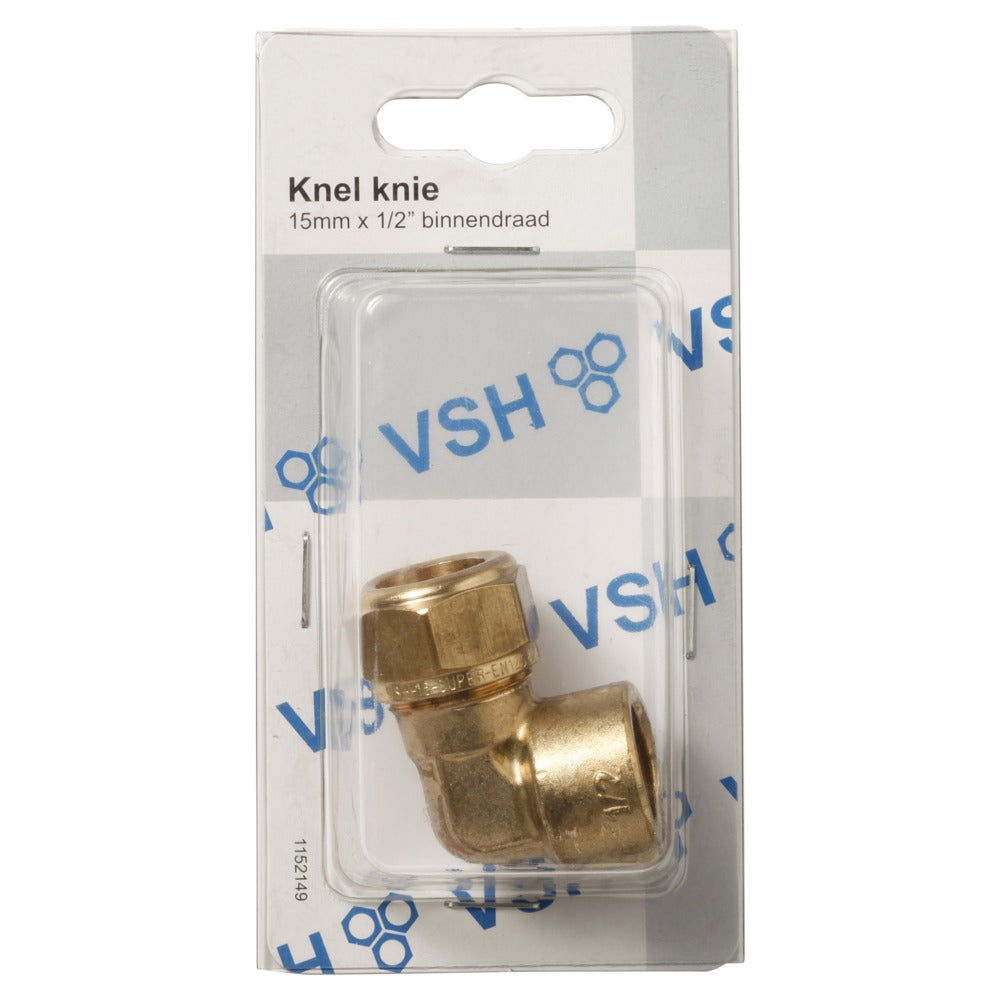 VSH Knel/draad knie 15 mm x 1/2'' binnendraad-511361