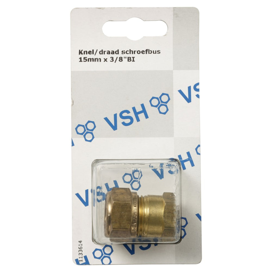 VSH Knel/draad schroef buitendraads 15 mm x 3/8'' binnendraad-511426