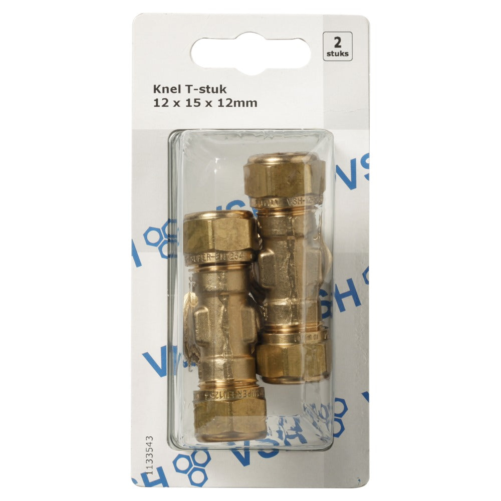 VSH Knel T-stuk 12x15x12 mm 2 stuk-512685