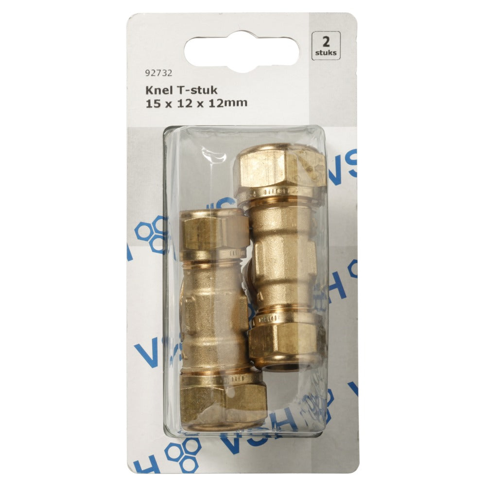 VSH Knel T-stuk 15x12x12 mm 2 stuk-512693
