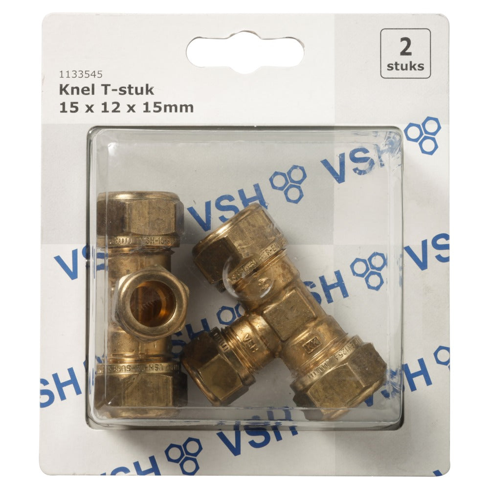 VSH Knel T-stuk 15x12x15 mm 2 stuk-512707
