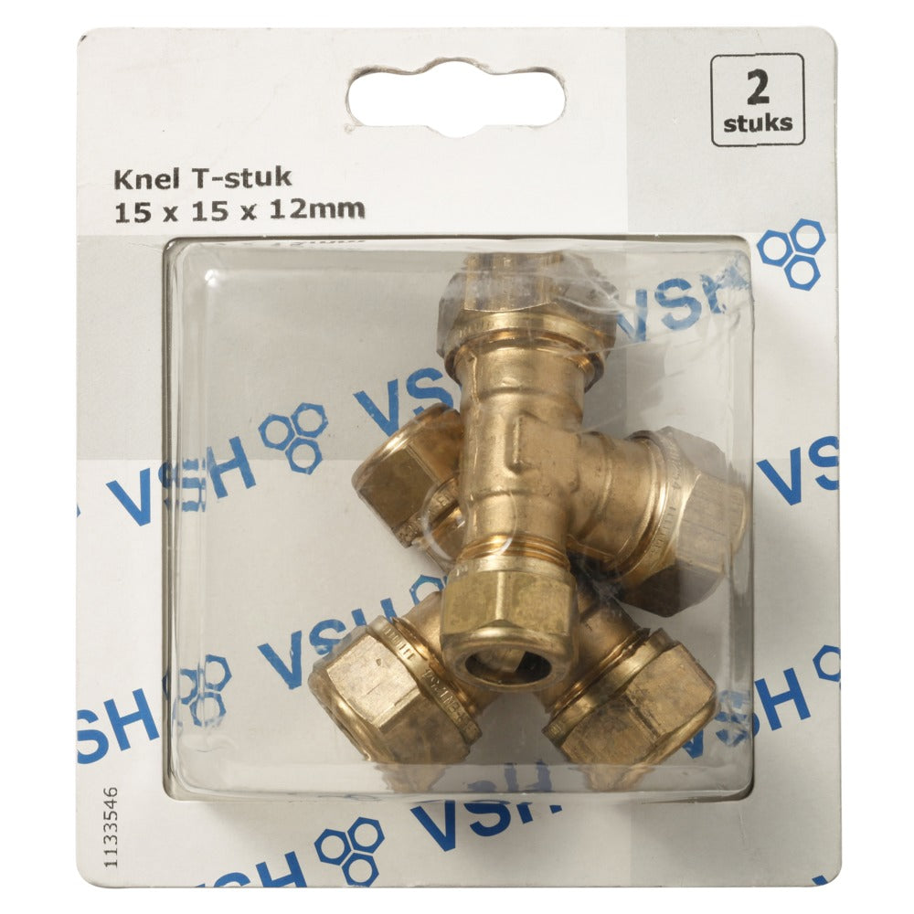 VSH Knel T-stuk 15x15x12 mm 2 stuk-512715