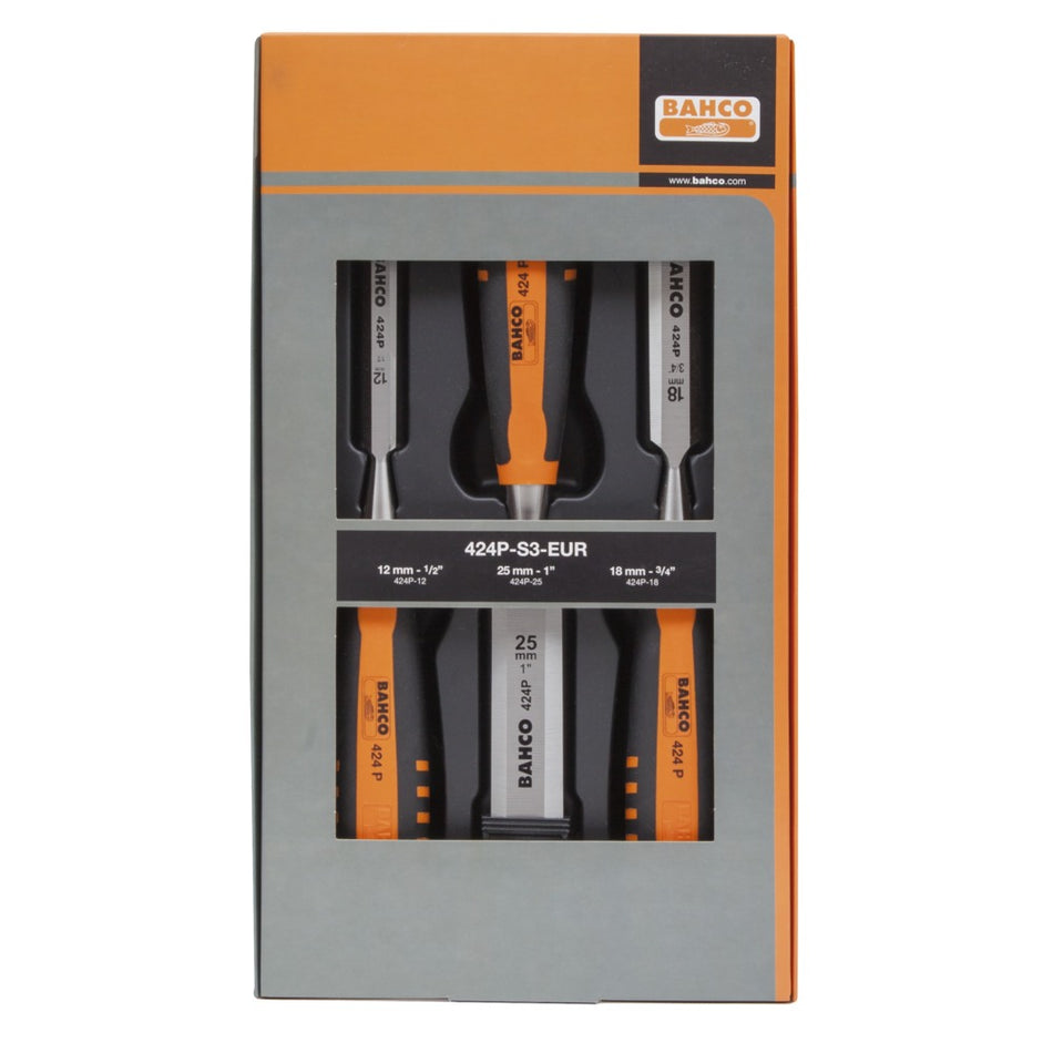 Bahco Steekbeitelset 424P-S3-EUR 3-Delig-534985