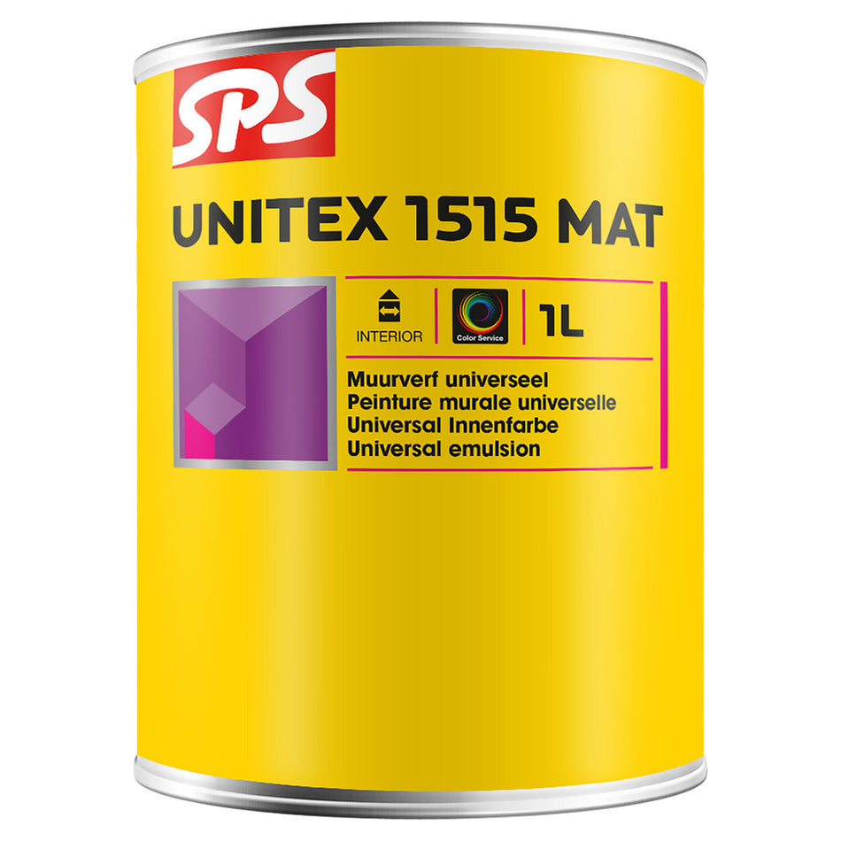 SPS Muurverf Unitex 1515 Mat Wit/Mengbasis P 1L-552085